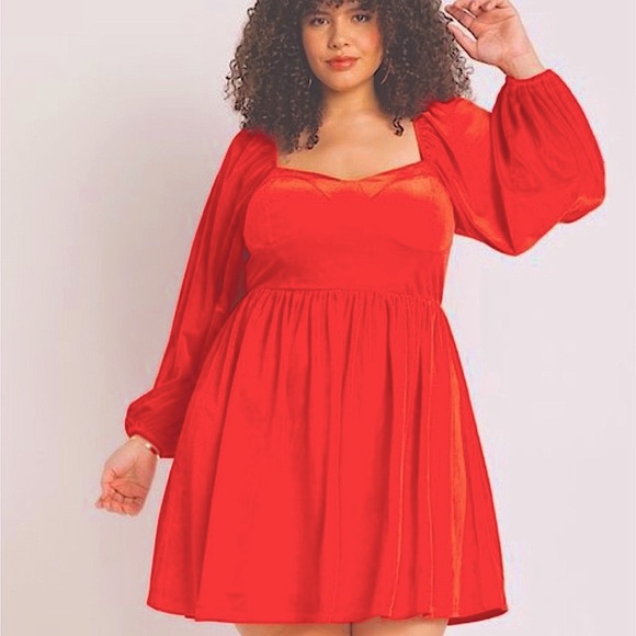 ✨Host Pick✨🆕Red Velvet Eloquii Dress - Picture 1 of 6